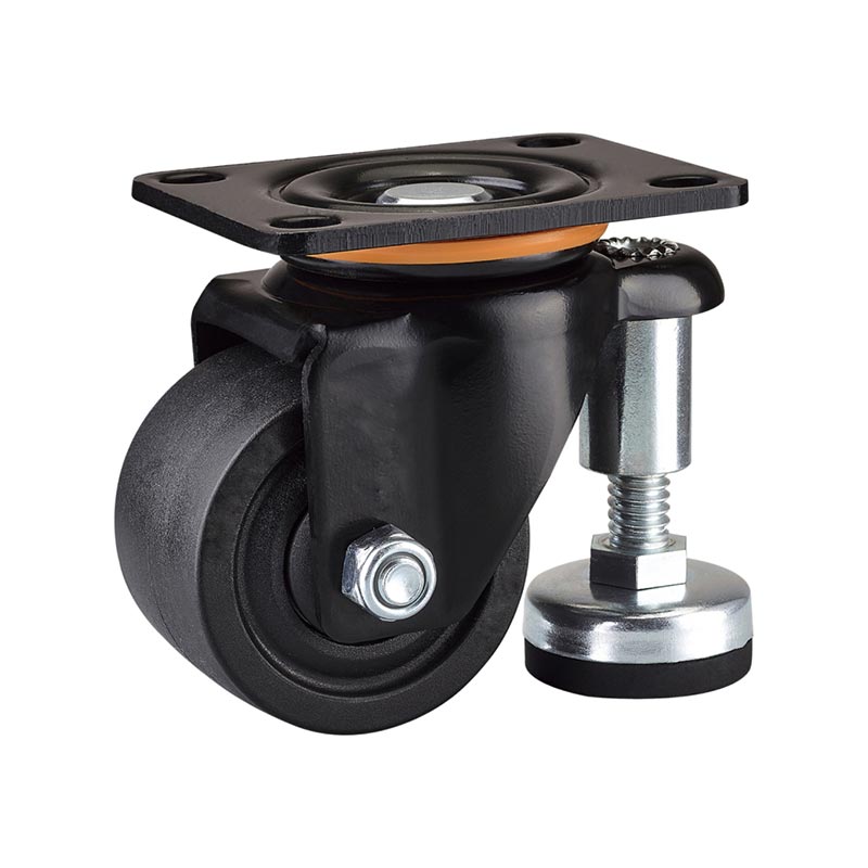 Low Profile Polyamide Casters Hole Spacing 83x60mm