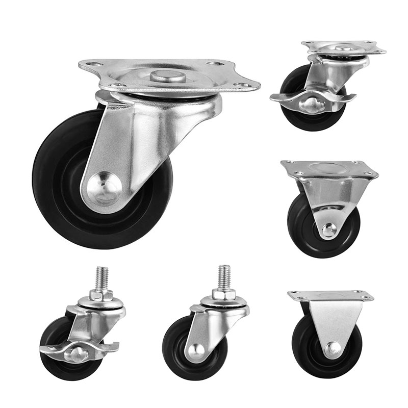 Leichte Duty Casters mit Gummirädern