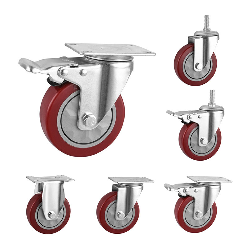 Mittelschwerer Casters Polyurethanräder