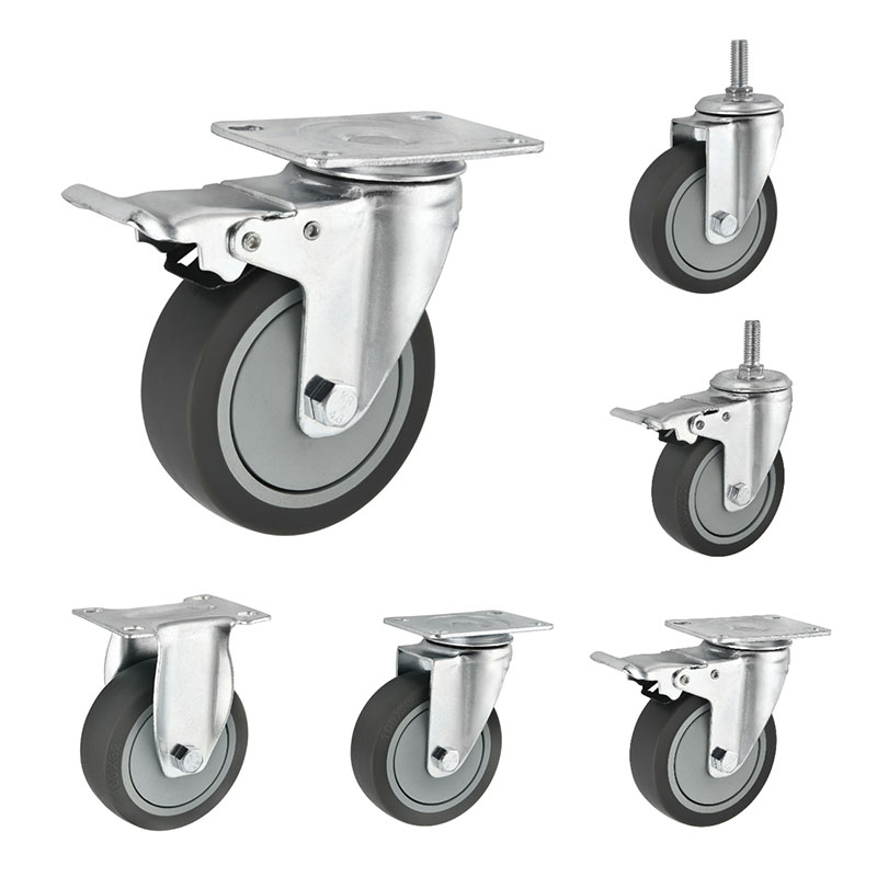 Mittelschwerer Casters TPR Flat Profile