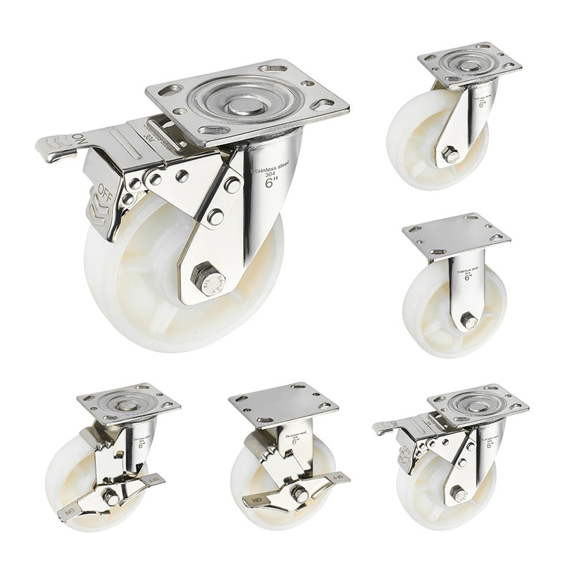 SUS304 Heavy Casters Polyamid Räder