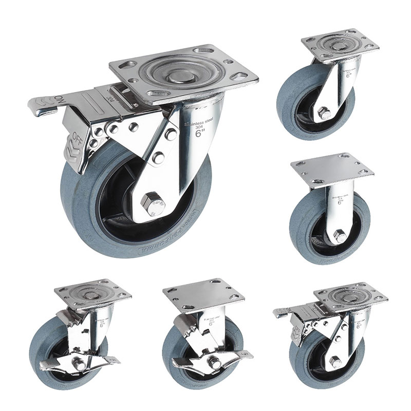 Sus304 Heavy Duty Casters TPR Leitfähig